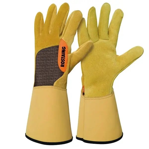 Gants jardin cuir épais anti-épines RONCIER beige T7 ROSTAING Achetez Aujourd'hui