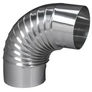 Coude EQ90° plissé aluminium 125 mm - TOLERIE GENERALE - 392125 TEN Nouvel Arrivage