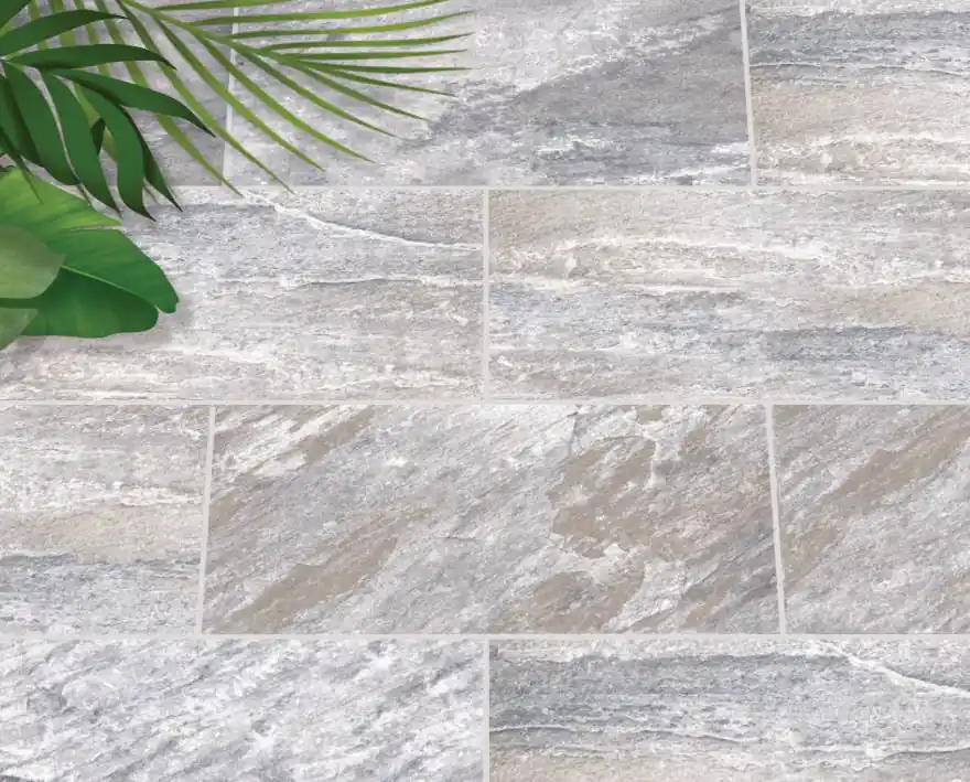 Carrelage de sol extérieur gris VOLCAN ép 8 mm 30 x 60 cm paquet de 1,66 m² PAREFEUILLE Certifié