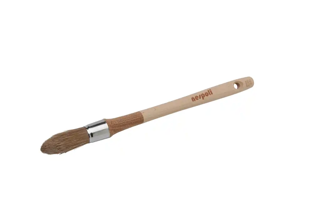 Bon Marché Pinceau à rechampir manche bois Laser touch n°4 pour lasure et vernis diamètre 25 mm NESPOLI