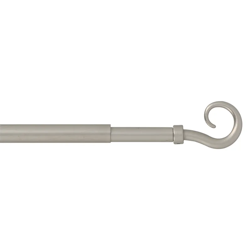 Achat Immédiat Tringle de vitrage extensible en métal de 0.6 à 1 m diam 10 mm Finition Nickel mat - MOBOIS