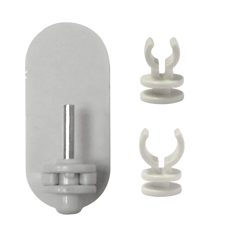 Prix Promo Piton adhésif 3 en 1 en PVC Finition Blanc par 2 - MOBOIS