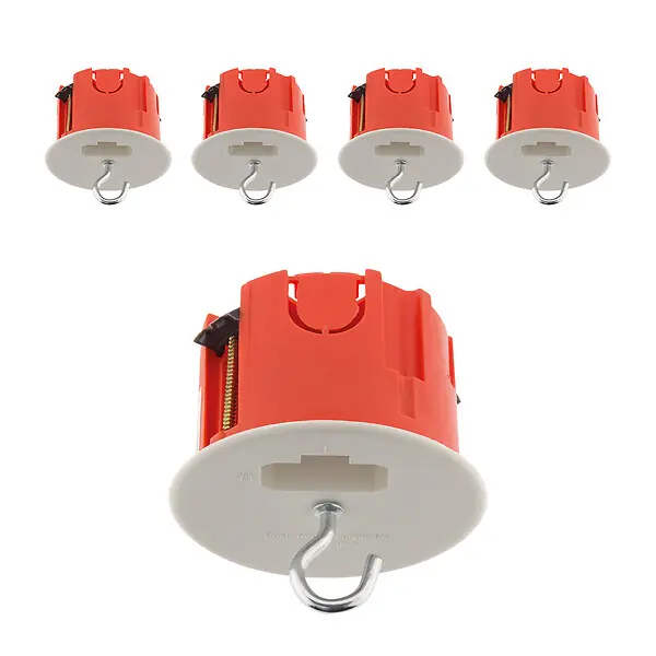 Lot de 5 boîtes DCL point de centre Ø65mm - Zenitech Commande En Gros