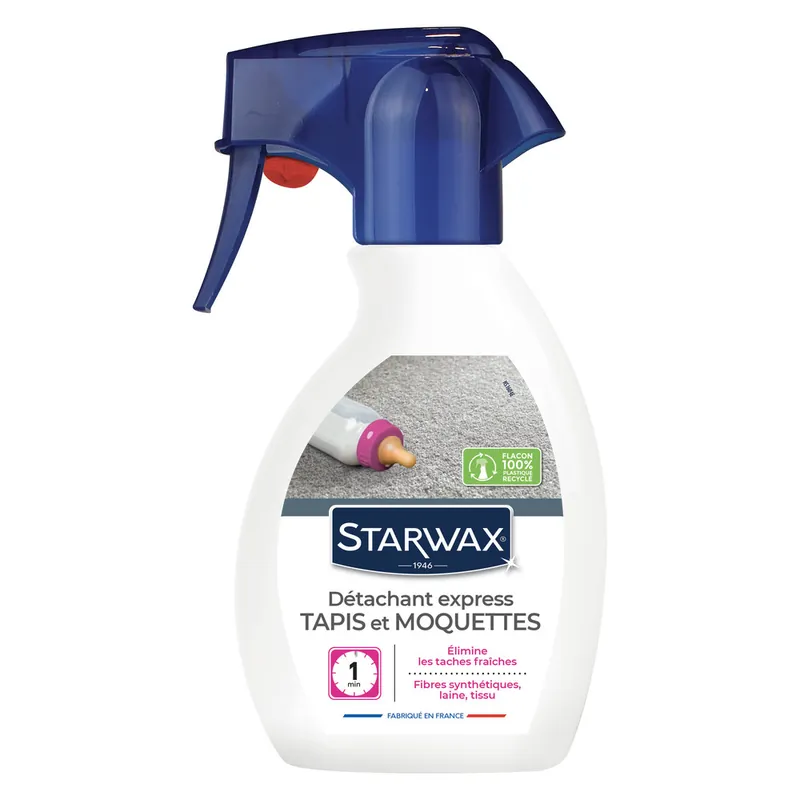Prix Choc Détachant tapis et moquettes express pulvérisateur 250 ml STARWAX