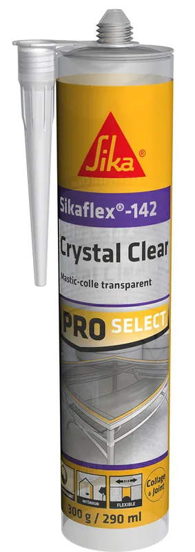 Mastic Colle Multi-usages Sikaflex Crystal Clear Transparent 290 ml SIKA Dernier Modèle