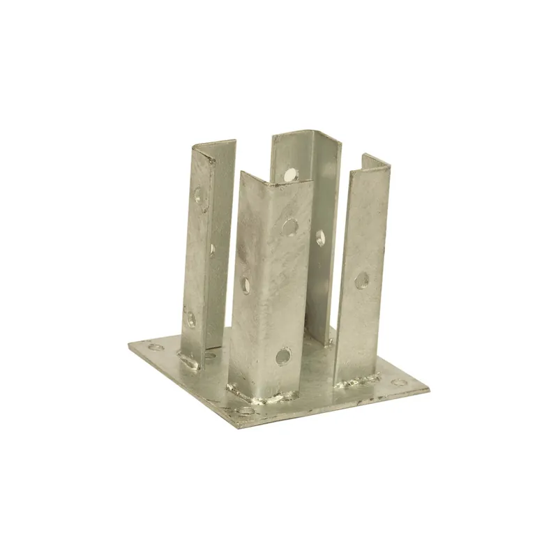 Support metal pour poteau bois L 150 x H 91 x Ep 91 mm OLG Bon Plan