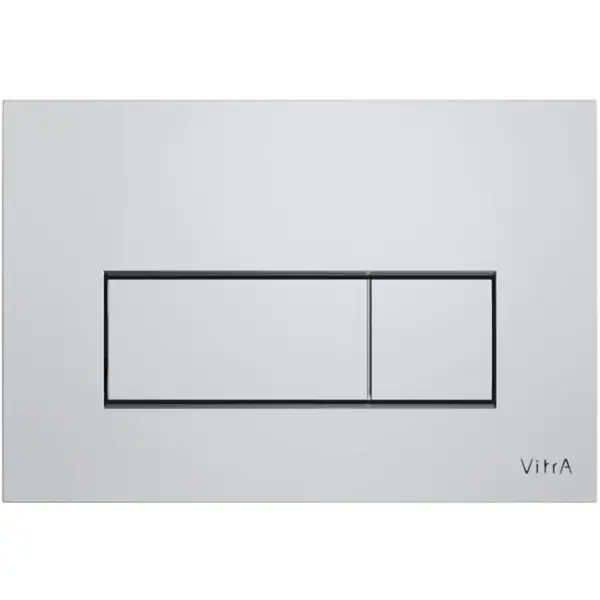 Vitra Root Square plaque de déclenchement double touche, chrome brillant (740-2380) Solde