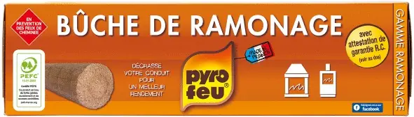 Bûche de ramonage PYROFEU Offre Exclusive