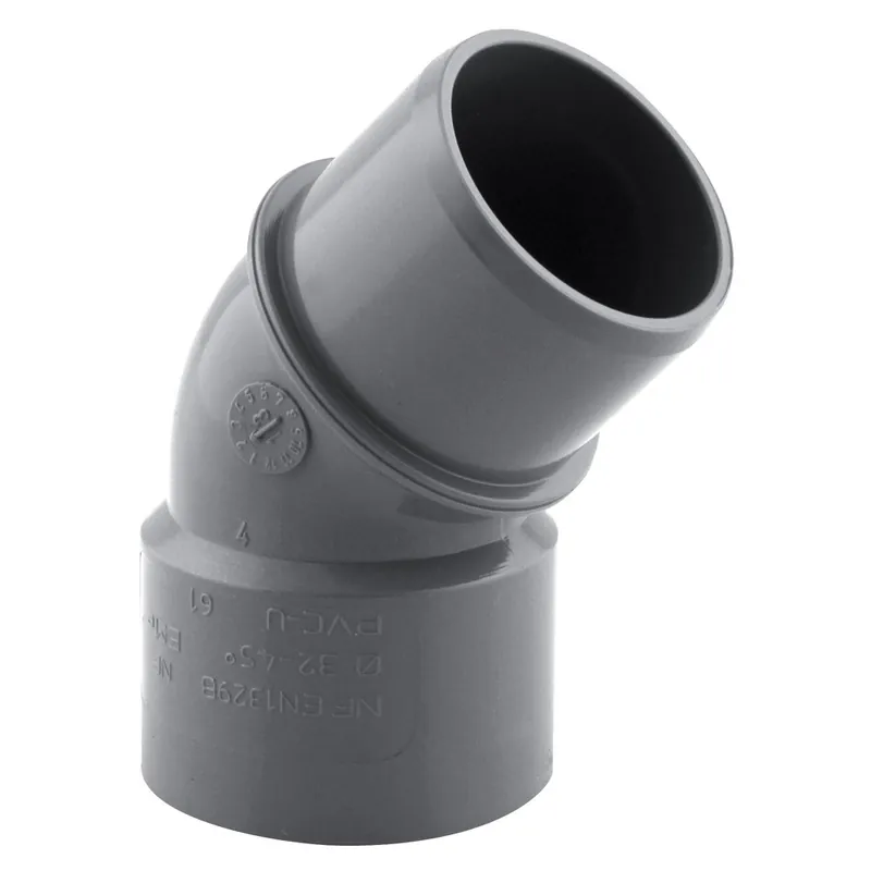 Promotion Saisonnière Coude PVC évacuation 45° mâle/femelle Ø32 - FITT