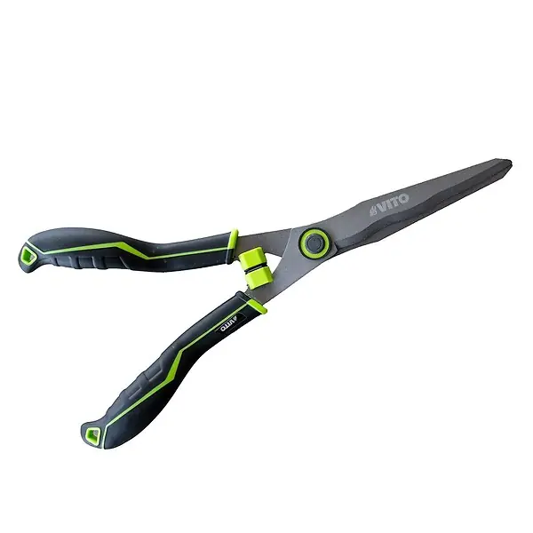 Taille haie Cisaille de jardin à poignées incurvées Lame 22.5 cm Acier Carbone - Sécateur de Jardin Professionnel VITO Commande En Gros