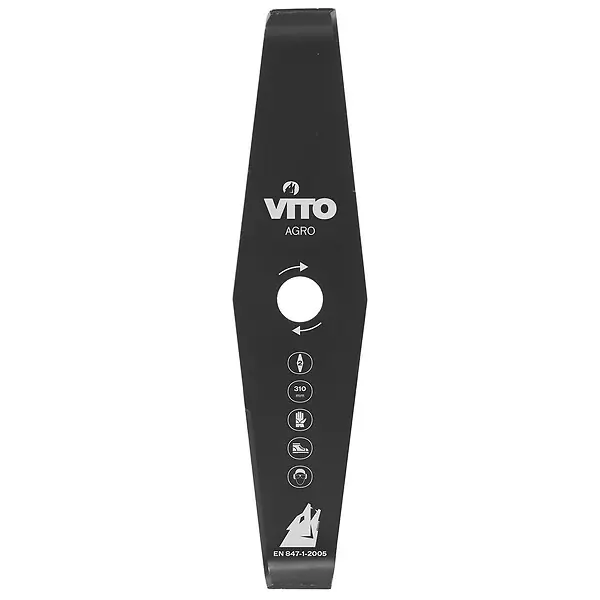 Usine Directe Lame de coupe pour débroussailleuse 2 dents Diam 310mm Alesage 25.4 VITO