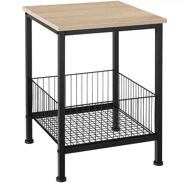 Prix Promo Table d’appoint Grimsby 40x40x55,5cm TECTAKE