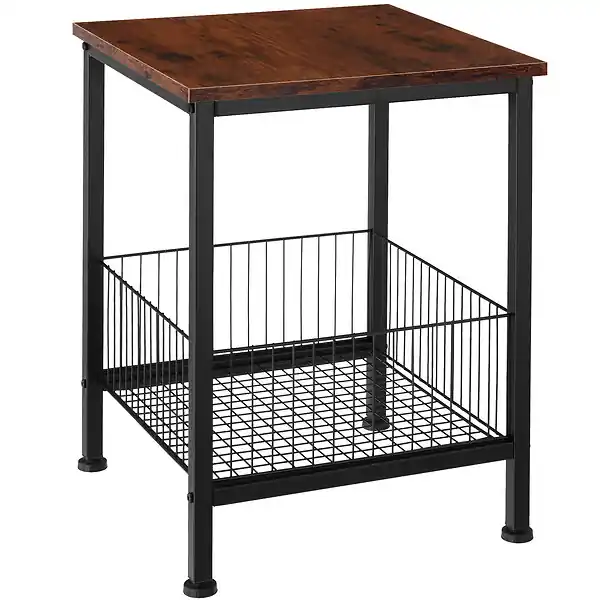 Petit Prix Table d’appoint Grimsby 40x40x55,5cm TECTAKE