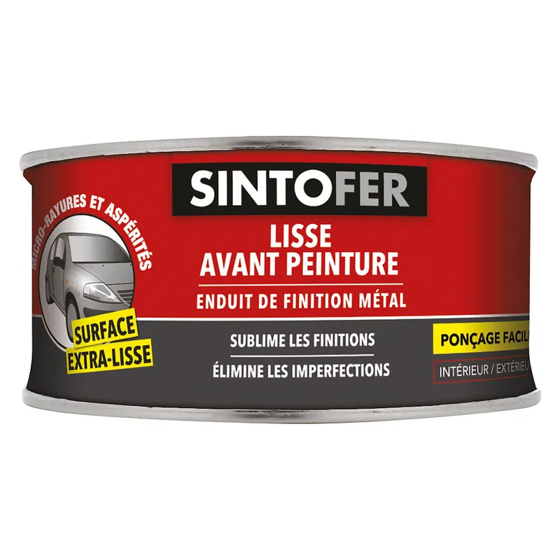 Mastic Enduit Finition Métal 250 gr SINTOFER Acheter Direct