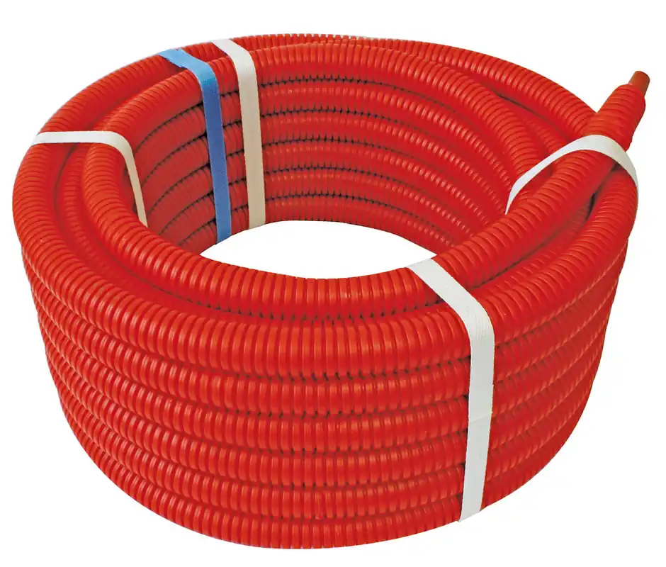 Acheter En Ligne Tube PER prégainé rouge diamètre 13/16 mm longueur 15 m SOMATHERM