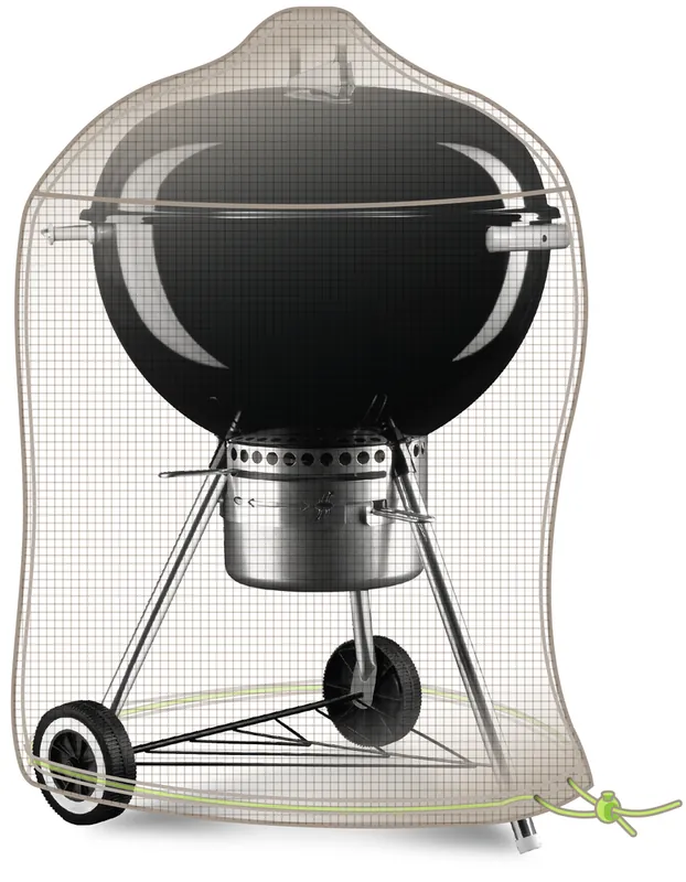 Achetez Aujourd'hui Housse de protection grise mastic pour barbecue rond diamètre 70 x 80 cm JARDILINE
