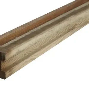 Poteau rainuré en L en pin - 90x90x2200 mm CERLAND Super Prix