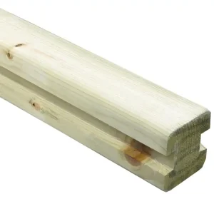Poteau de raccord droit pin pour palissade L 1800 x H 88 X Ep 88 OLG Must-Have