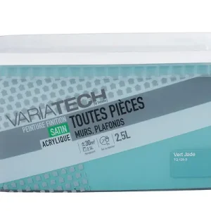 Achetez Aujourd'hui Peinture murale satinée - Vert jade - 2.5 L VARIATECH