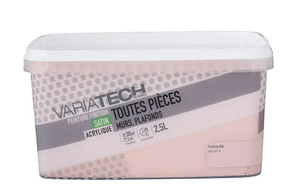Prix Bas Peinture murale satin velouté - 2.5 L VARIATECH