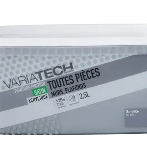 Offre Spéciale Peinture murale satinée - Toutes pièces - Satellite - 2.5L VARIATECH