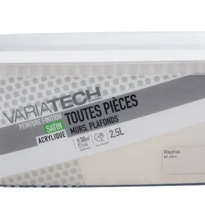 Peinture murale toutes pièces satin Raphia 2.5L VARIATECH Quantité Limitée