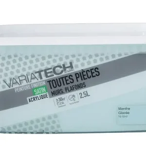 Peinture murale satin toutes pièces Menthe glacée - 2.5L VARIATECH Dernière Chance