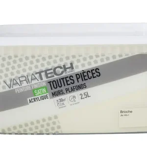 Peinture murale satin brioche - 2,5L VARIATECH Achetez Aujourd'hui