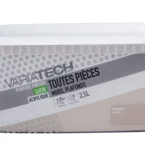 Promotion Peinture murale satinée - 2,5L - Angora VARIATECH