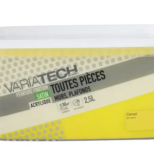 Vente Directe Peinture murale intérieure satin - Canari - 2.5 L VARIATECH