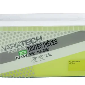 Peinture murale toutes pièces satin Guacamole 2.5L VARIATECH Acheter En Ligne