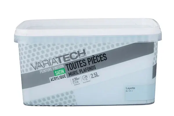 Dernière Chance Peinture murale satin - Toutes pièces - Layette 2.5L VARIATECH