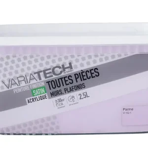 Acheter En Ligne Peinture murale intérieure - satin parme - 2.5L VARIATECH