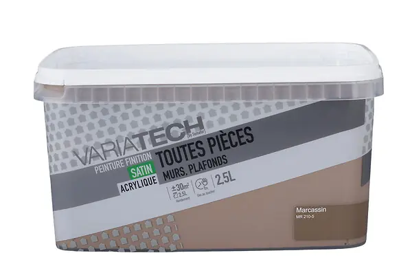 Top Vente Peinture murale intérieure satin - Marcassin - 2.5 L VARIATECH