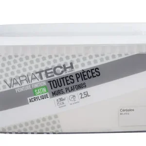 Peinture murale toutes pièces satin céréales - 2.5L VARIATECH Meilleure Vente