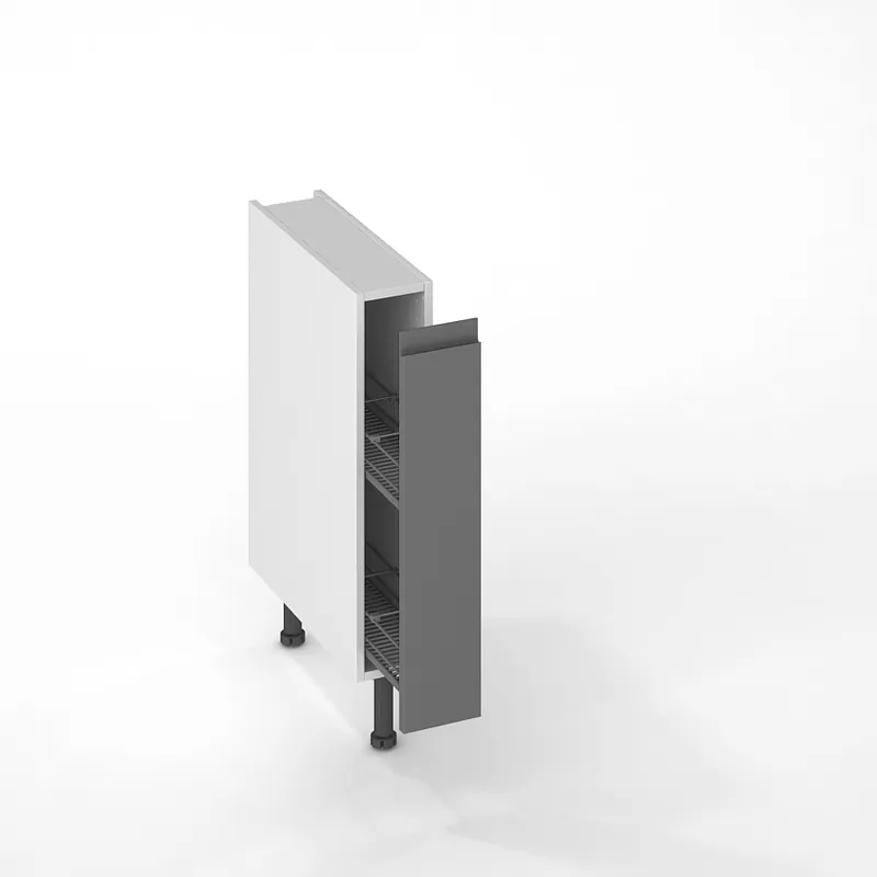 Marque Façade pour meuble range-épices Perle anthracite 70 x 15 cm OFITRES