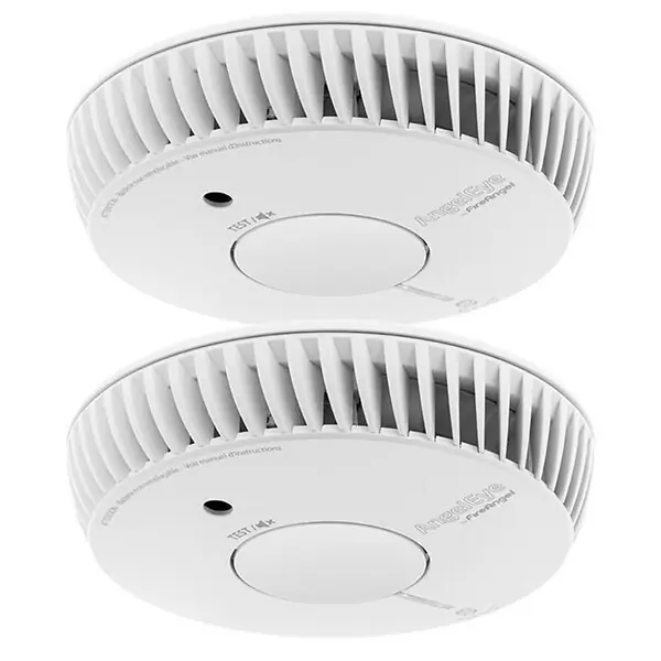 AngelEye Lot de 2 détecteurs de fumée NF autonomie 5 ans, garantie 10 ans Super Prix