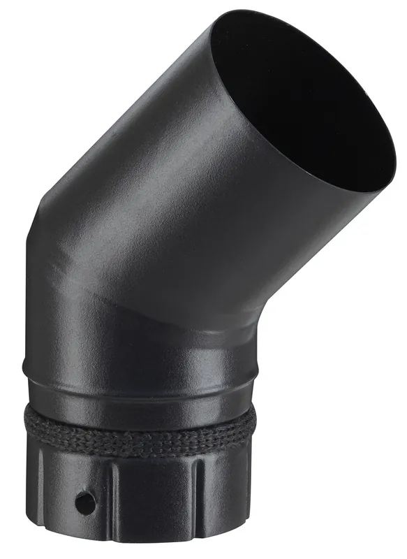 Coude émaillé noir mat à segment 45 degrés diamètre 80 mm POUJOULAT Nouvel Arrivage