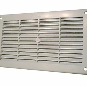 Grille plastique à visser 335 x 95 mm blanche à moustiquaire AUTOGYRE Offre Spéciale