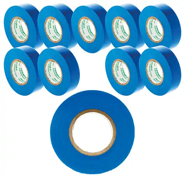 Commander Vite Lot de 10 rouleaux adhésifs 19mm x 20m - Bleu - Zenitech