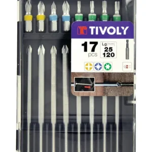 Acheter Direct Coffret embouts de vissage extra long 17 pièces TIVOLY