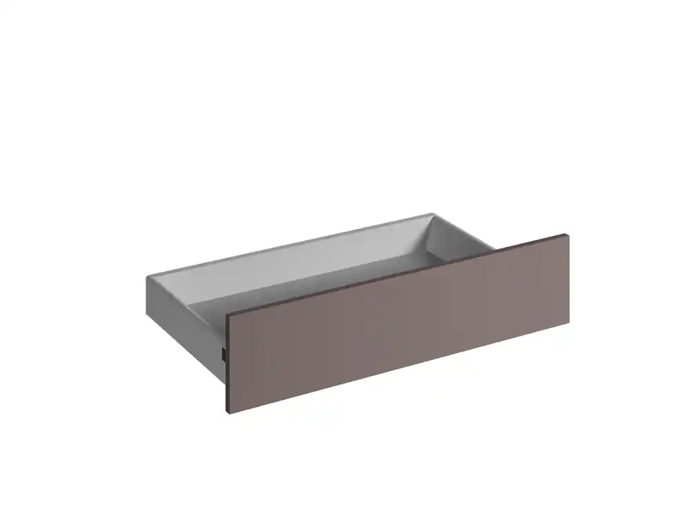 Commander Maintenant Façade tiroir pour meuble de cuisine Lotus basalte mat 13,8 x 80 cm OFITRES