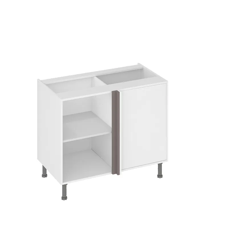 Fileur d‘angle pour meuble de cuisine Lotus basalte mat 70 x 4,6 x 4,6 cm OFITRES Offre Du Jour