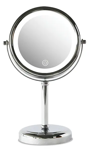 Seulement Aujourd'hui Miroir cosmétique grossissant à poser - Chrome - Diam.14cm MP GLASS