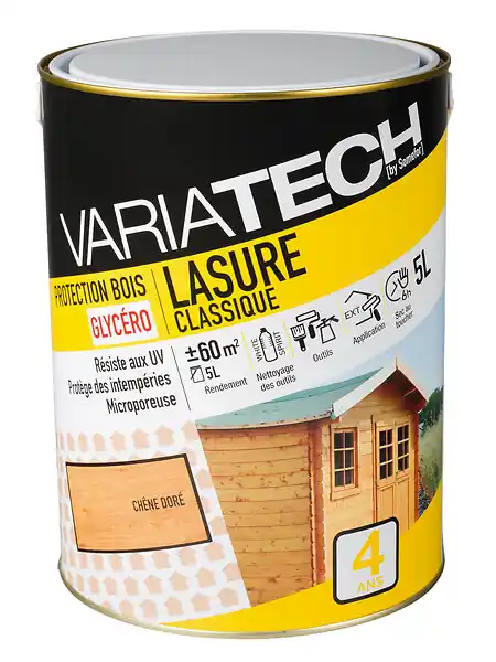 Lasure classique chêne doré 5L VARIATECH Produit De Marque