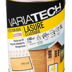 Nouvelle Collection Lasure bois extérieur chêne clair 5L VARIATECH