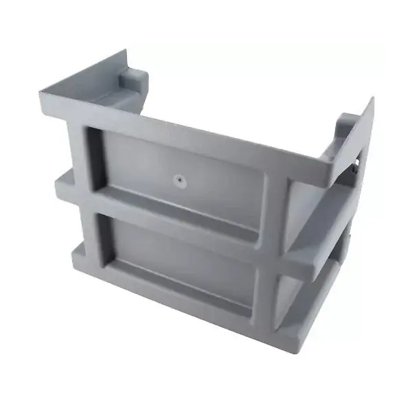 Réhausse pour courette anglaise Nicoll ECA7 hauteur 18cm en pvc 26x13,5cm gris clair Offre Limitée