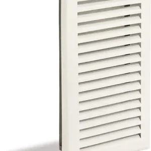 Dernier Modèle Grille cheminée air chaud 195 x 345 mm avec pré-cadre pour hotte de cheminée AUTOGYRE