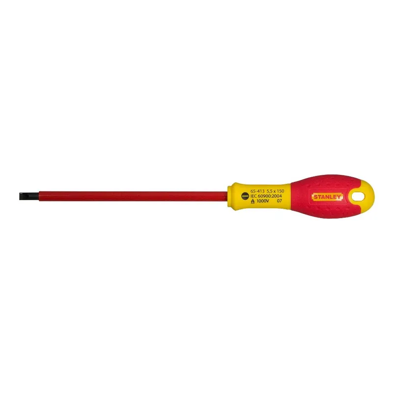 Commander Vite Tournevis plat isolé 1000V 4 x 100mm STANLEY