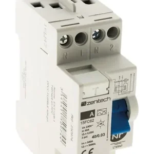 Acheter En Ligne Interrupteur différentiel 40A 30mA Type A - Bipolaire ZENITECH